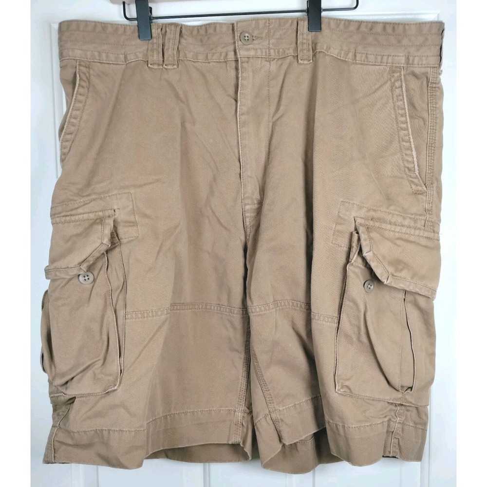 Vintage Polo Ralph Lauren Cargo Shorts Mens 40 Tan Classic Chino Khaki 9.5 "